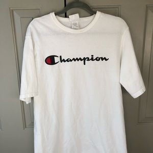 men’s white champion t shirt